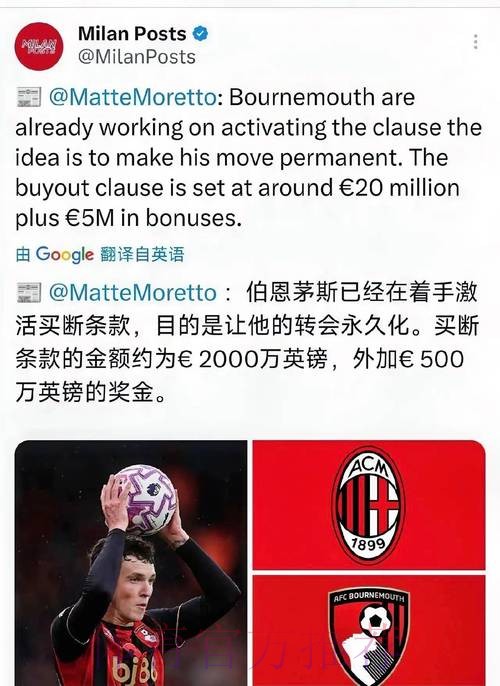 米兰倾向激活A-希门尼斯买断条款 永久签下他